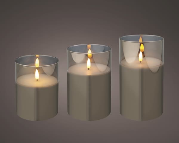 Lumineo batteridrivet LED-ljusset med timer
