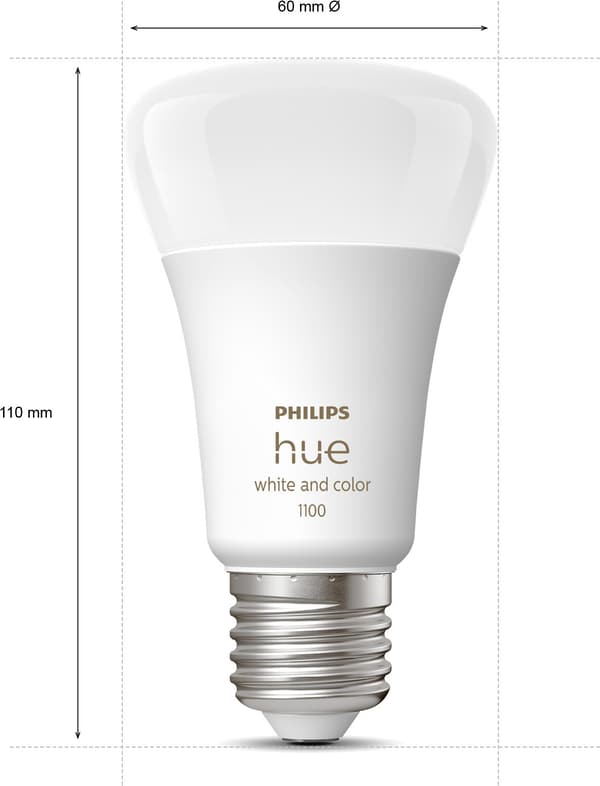 Philips Hue White and color ambiance Starterkit, E27, 3 lampor och brygga