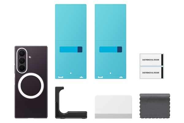 Samsung Galaxy Fold8 Ultra Clear Magnet Qi2 skyddsfodral, genomskinlig