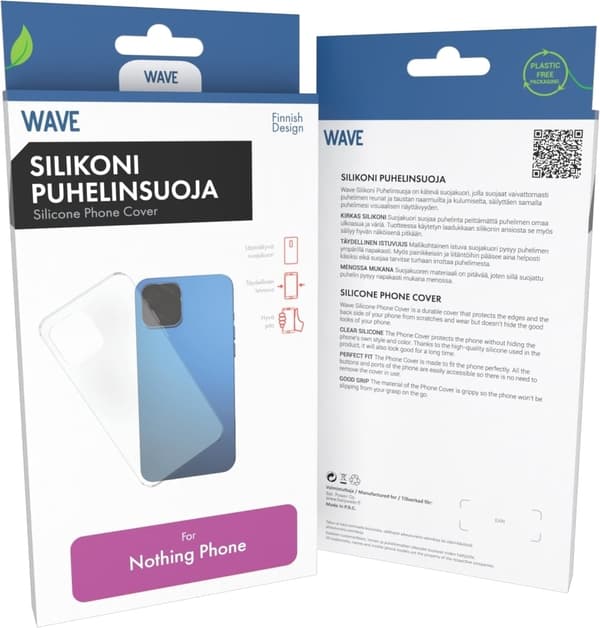 Wave silikonskydd, Nothing Phone (3a) Pro, klar