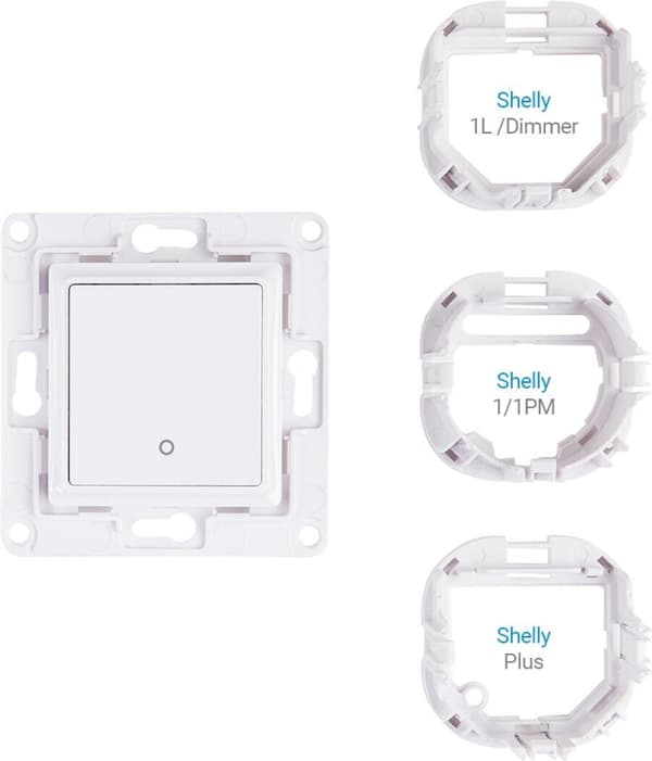 Shelly Wall Switch 1 - väggströmbrytare, vit