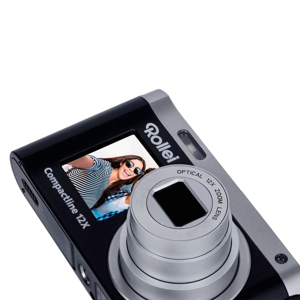 Rollei Compactline 12X digitalkamera, svart