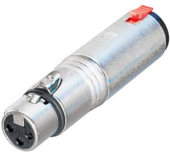 Neutrik XLR F - 6,3 mm stereo-adapter