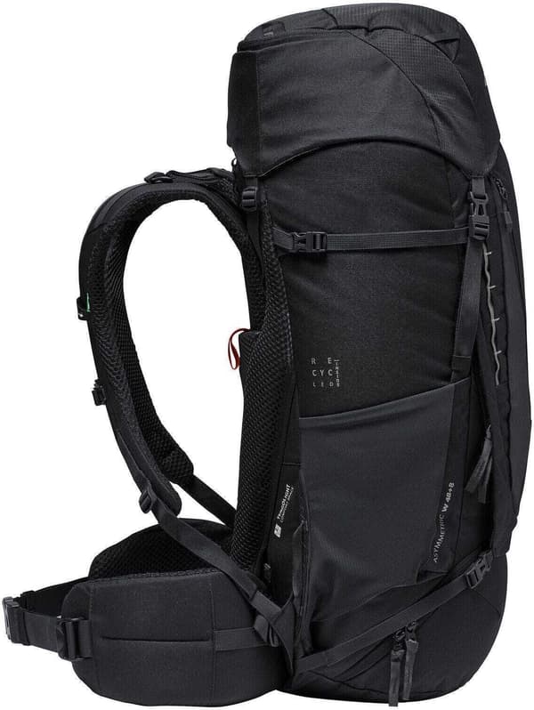 Vaude Asymmetric 52 + 8 ryggsäck, svart