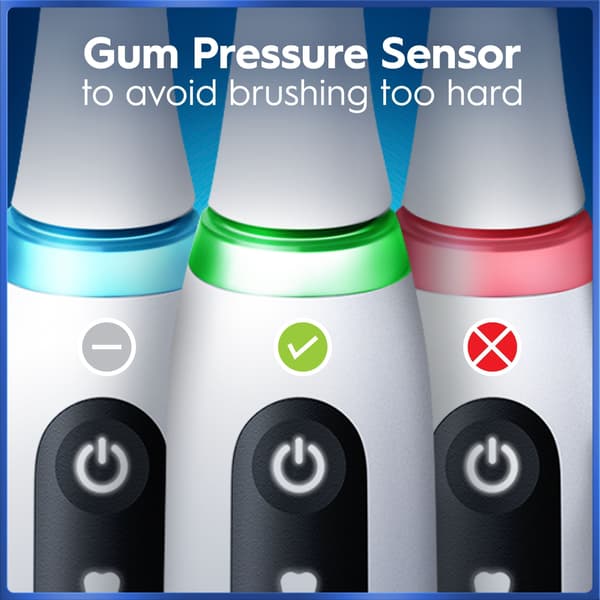 Oral-B iO5 eltandborste, vit + resefodral