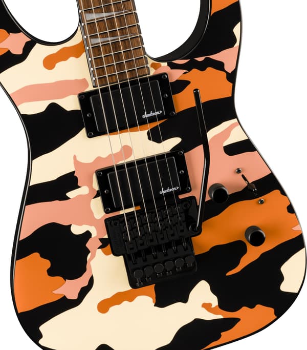 Jackson X Series Soloist SLX DX Camo elgitarr, Butterscotch Camo
