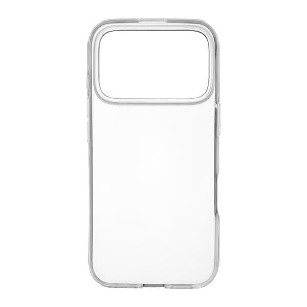 FoneKit silikonetui, iPhone 17 Pro, genomskinlig