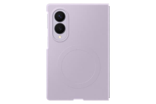 Samsung Galaxy Fold8 Silikon Magnet Qi2 skyddsfodral, lavendel