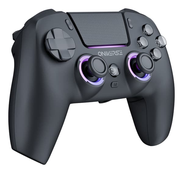 Oniverse Starion PS5 trådlös Bluetooth-spelkontroll, Obsidian Black