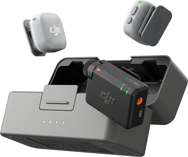 DJI Mic Mini 2, två sändare + mottagare + laddningsfodral