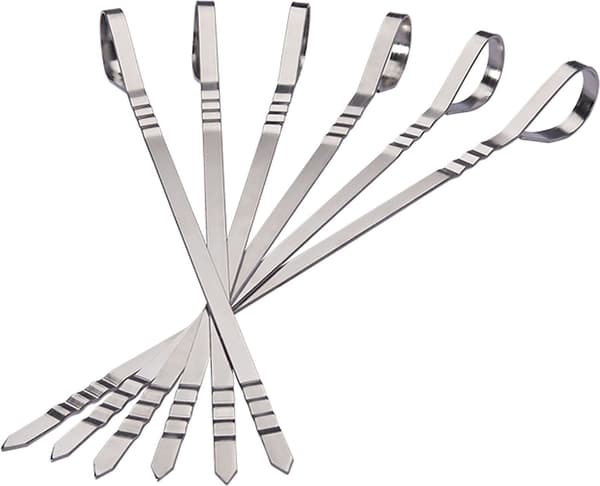 Napoleon platta grillspettspinnar, 8 st