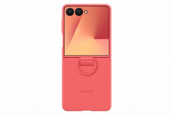 Samsung Z Flip7 Ring Case skyddsfodral, röd