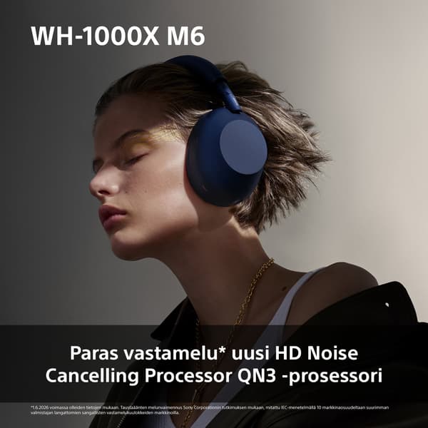 Sony WH-1000XM6 brusreducerande hörlurar, olivgrön