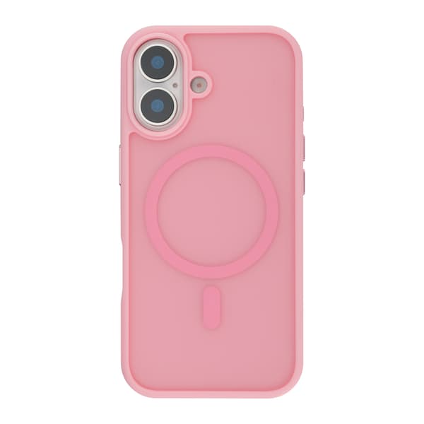 FoneKit MagSafe-kompatibelt Soft Touch skyddsfodral, iPhone 17, rosa