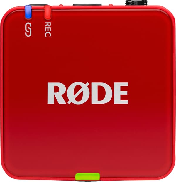 Rode Wireless GO 3 trådlöst mikrofonsystem, röd