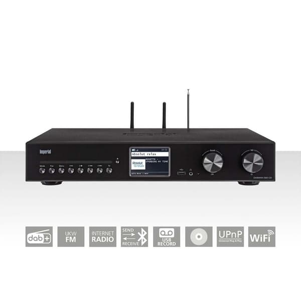 Imperial DABMAN i560 HiFi-system CD/DAB+/FM/Internet/Bluetooth, svart