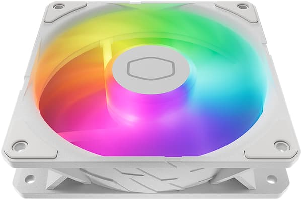 Cooler Master SickleFlow Edge 120 ARGB White Edition fläkt, vit