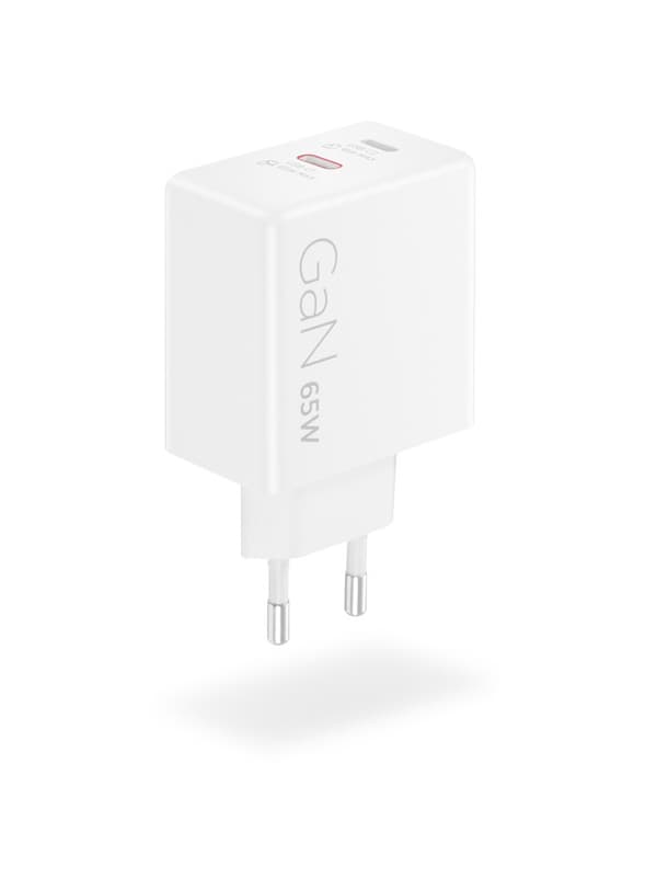 Lenovo Dual USB-C 65W GaN-laddare, vit