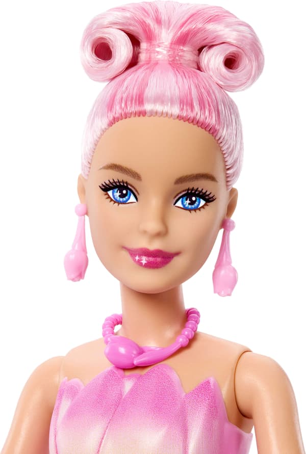 Barbie Flower Surprise modedocka, rosa
