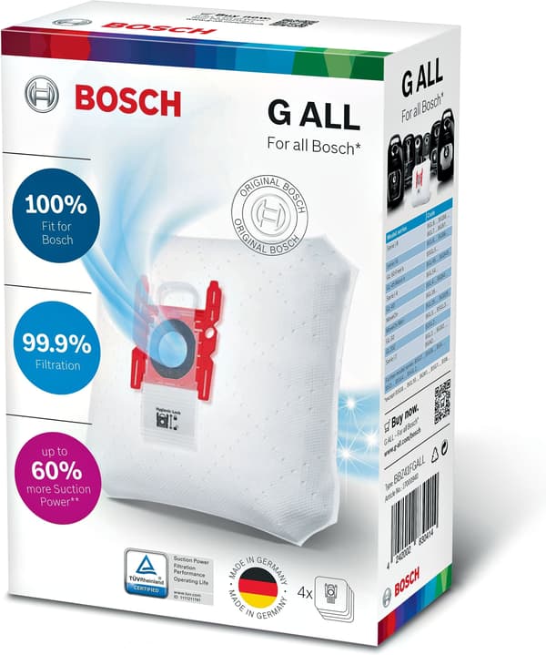 Bosch BBZ41FGALL-dammpåse, 4 st