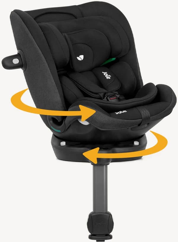 Joie i-Spin 360 Max ISOFIX barnbilstol, 40 cm–150 cm, Raven Black