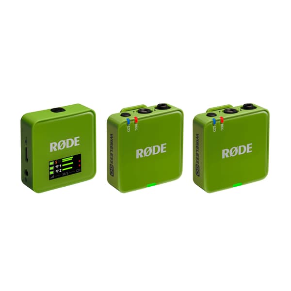 Rode Wireless GO 3 trådlöst mikrofonsystem, grön