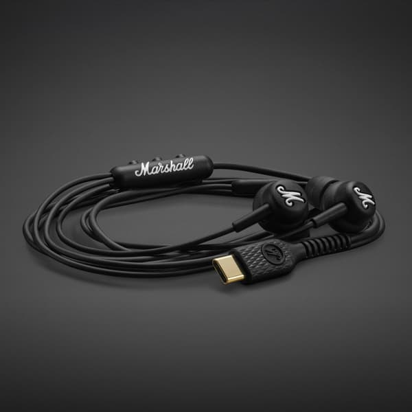 Marshall Mode USB-C öronsnäckor, svart