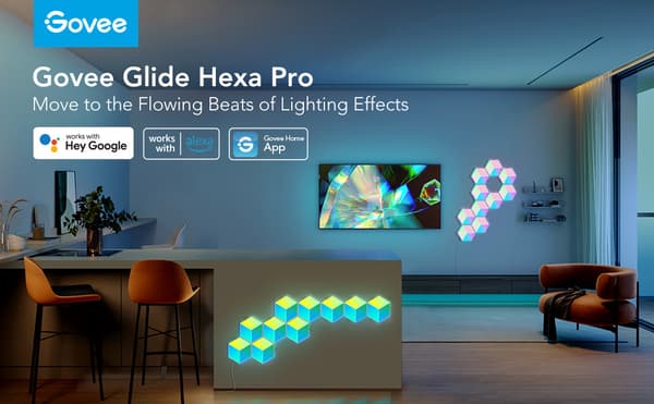Govee Glide Hexa Pro LED-ljuspaneler, 10 paneler