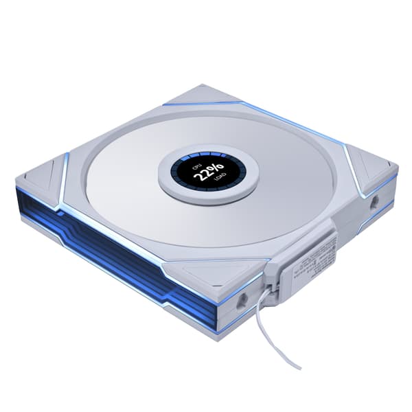 Lian Li UNI FAN TL-LCD Wireless Reverse 140 fläkt, vit