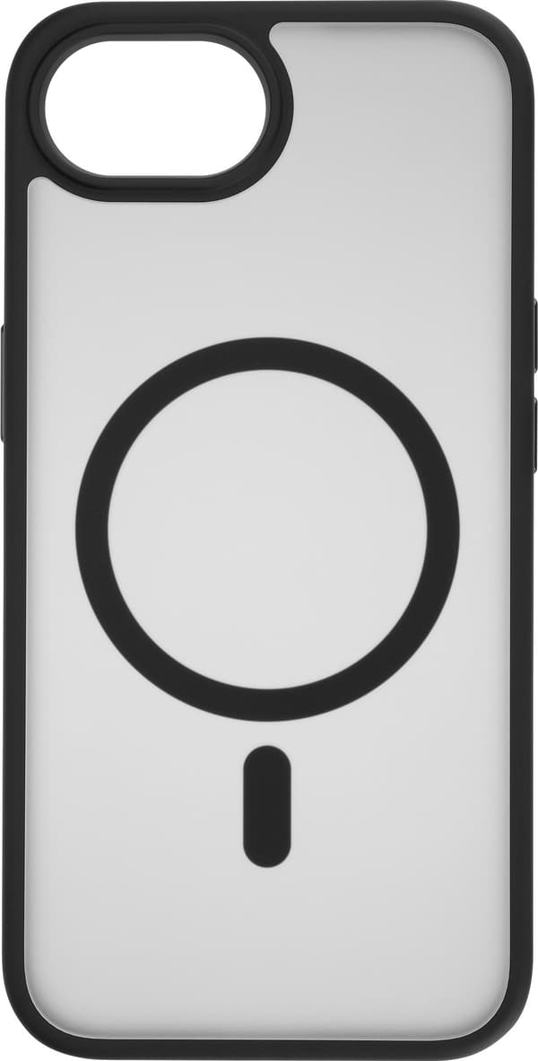 FoneKit MagSafe-kompatibelt Soft Touch skyddsfodral, iPhone 16e, svart/grå