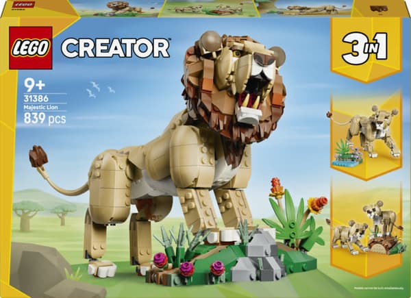 LEGO Creator 31386 – Vilda djur: ståtlig lejon