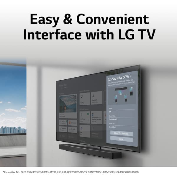 LG SC9S 3.1.3 Soundbar Dolby Atmos ljudsystem