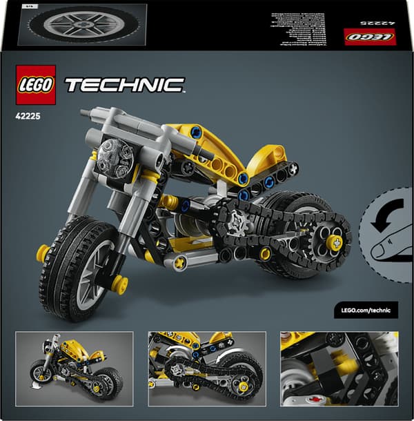 LEGO Technic 42225 Gul motorcykel