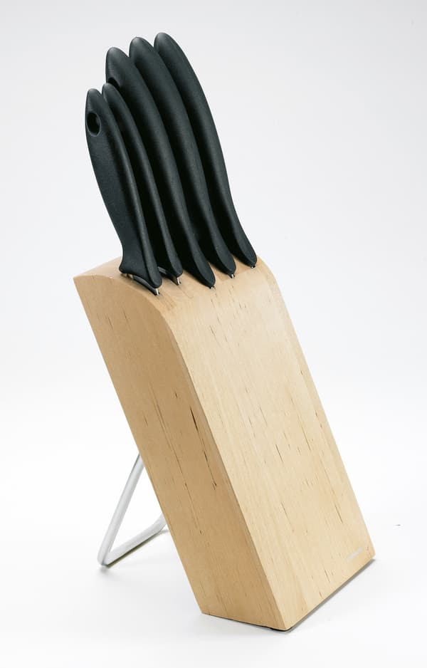 Fiskars Essential -knivställ, inkl 5 knivar
