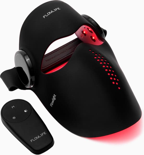 Flowlife Flowlight LED-mask Pro Two Waves rödljusmask