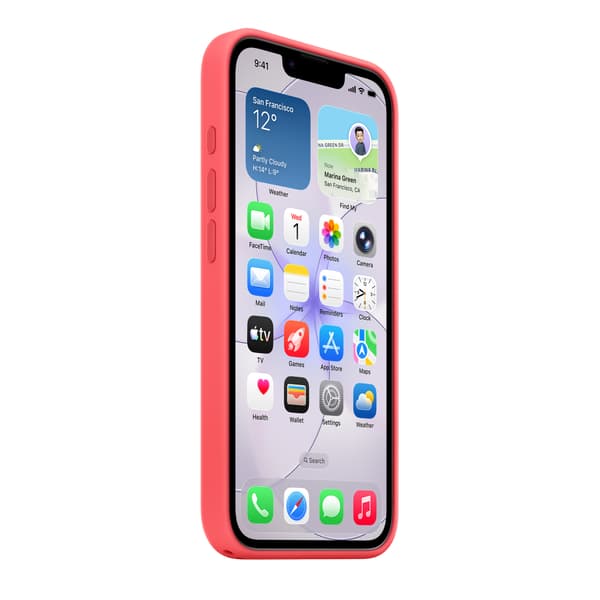 Apple iPhone 17e silikonskal, ljus guava (MHWH4)
