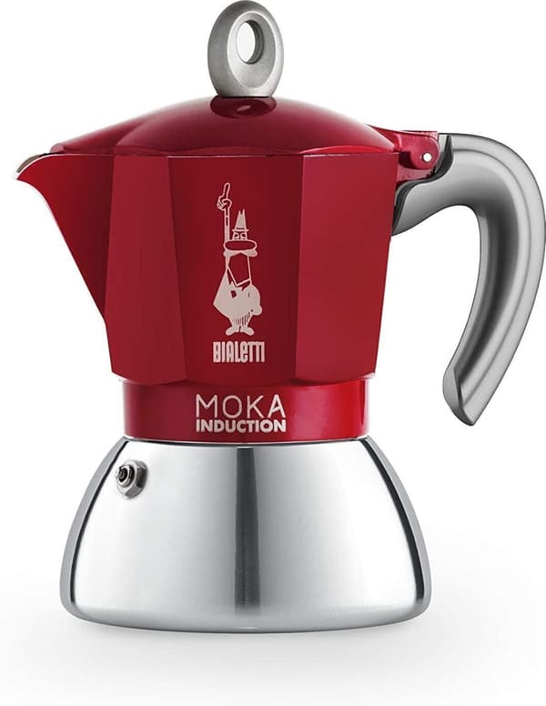 Bialetti Moka Induktion rød 6-kops perkolator.