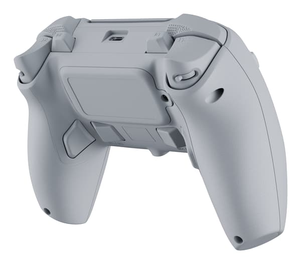 Oniverse Starion PS5 trådlös Bluetooth-spelkontroll, Marmorvit