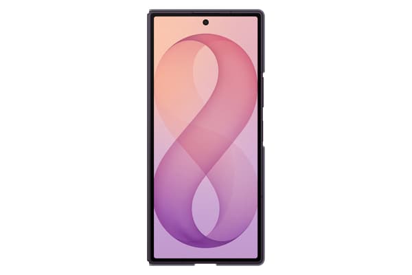 Samsung Galaxy Fold8 Ultra Silikon Magnet Qi2 skyddsfodral, lila