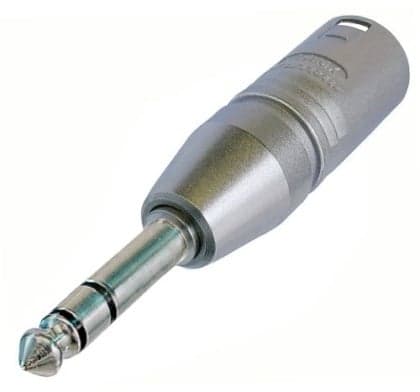 Neutrik XLR - 6,3 mm stereo-adapter