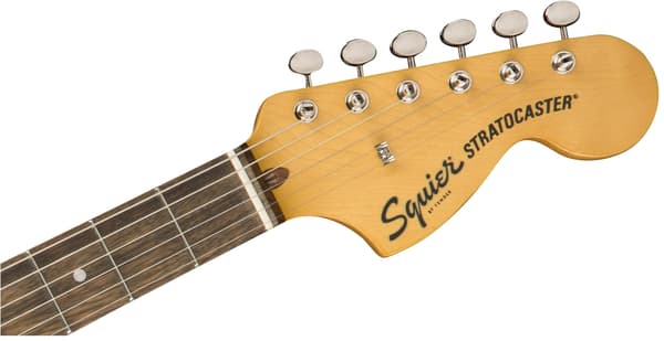 Squier Classic Vibe Stratocaster 70-tal - 6-strängad elgitarr, Olympic White