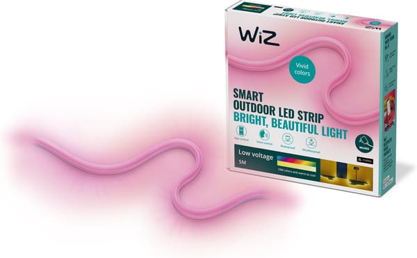 WiZ Udendørs RGBW LED-strips, 5 m, kit