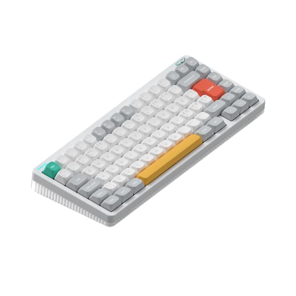NuPhy Halo75 V2 mekaniskt speltangentbord, Ionic White, Raspberry-brytare
