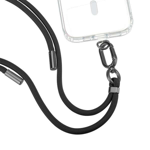 FoneKit halsrem för telefon, svart