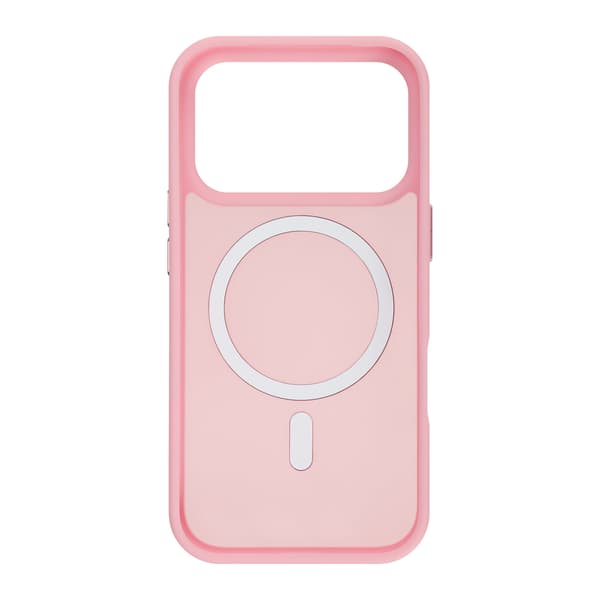 FoneKit MagSafe-kompatibelt Soft Touch skyddsfodral, iPhone 17 Pro Max, rosa