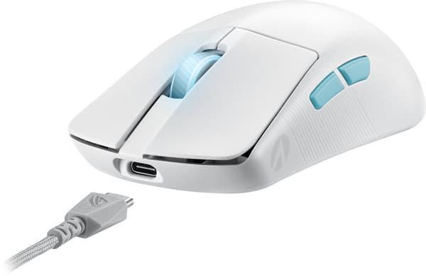 Asus ROG Harpe Ace Aim Lab Edition -trådlös spelmus, vit
