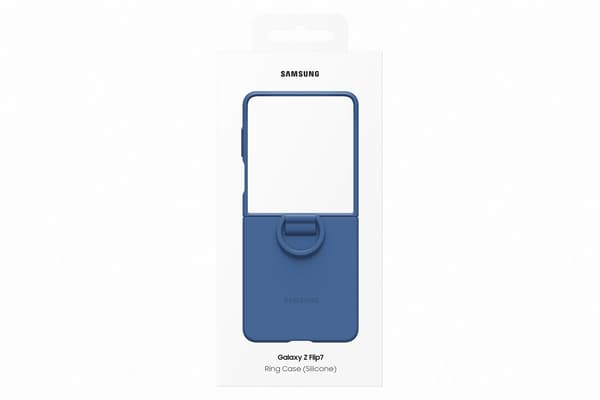 Samsung Z Flip7 Ring Case skyddsfodral, blå