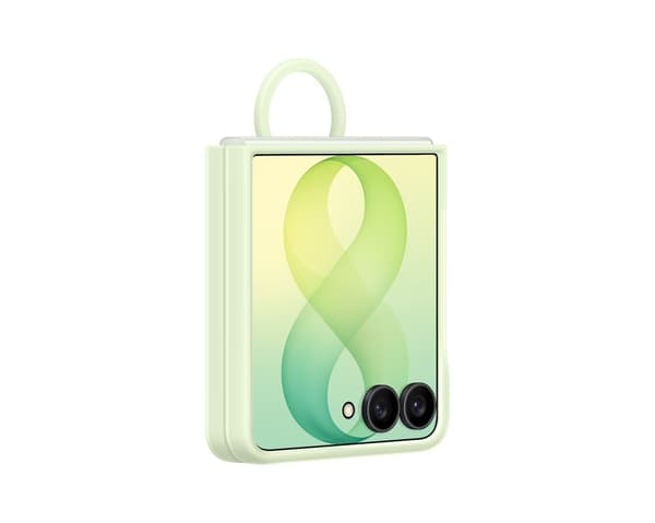 Samsung Galaxy Flip8 Silikon Ring Magnet Qi2 skyddsfodral, mint