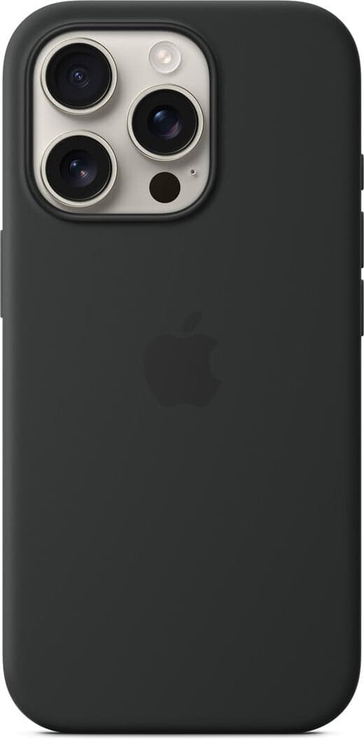 Apple iPhone 16 Pro-silikonskal med MagSafe, svart