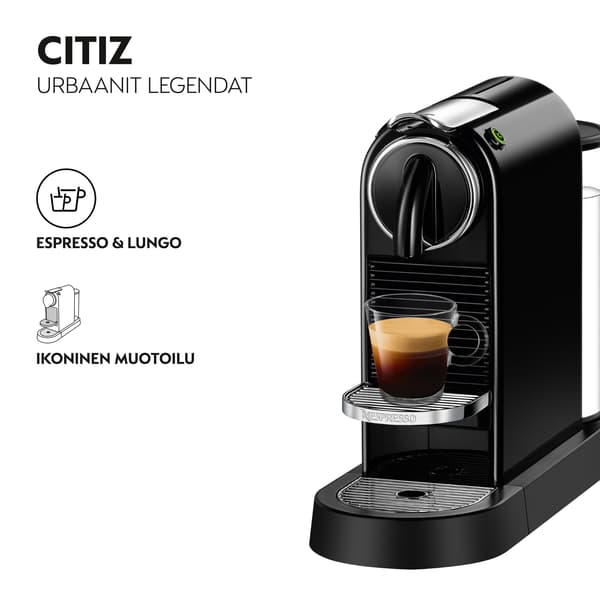 Nespresso Citiz-kapselmaskine, sort